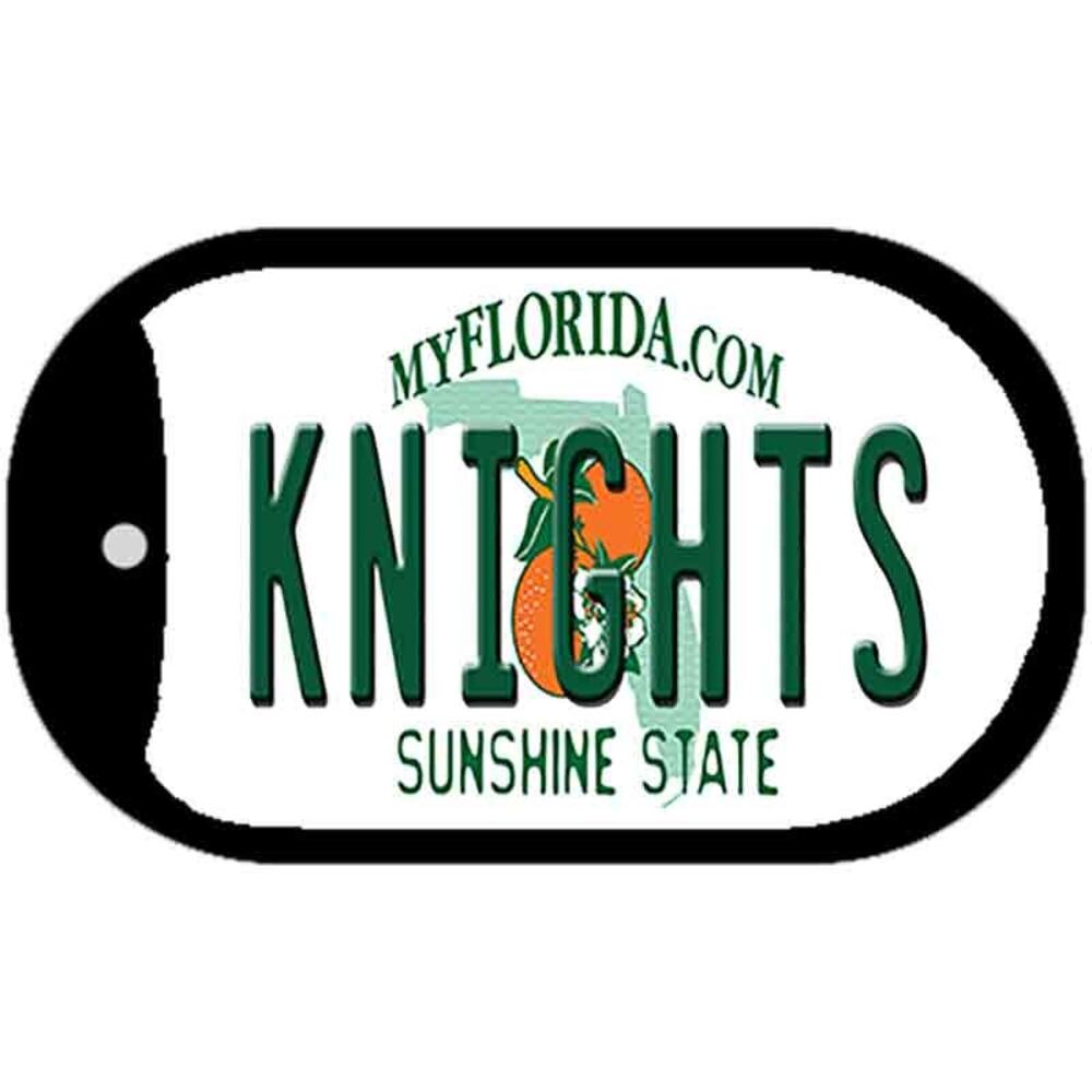 NCAA UCF Knights Necklace Dog Tag Metal FL New Chain Jewelry Central Florida